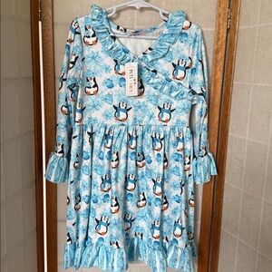 Pete + Lucy Playful Penguins Dress size 5